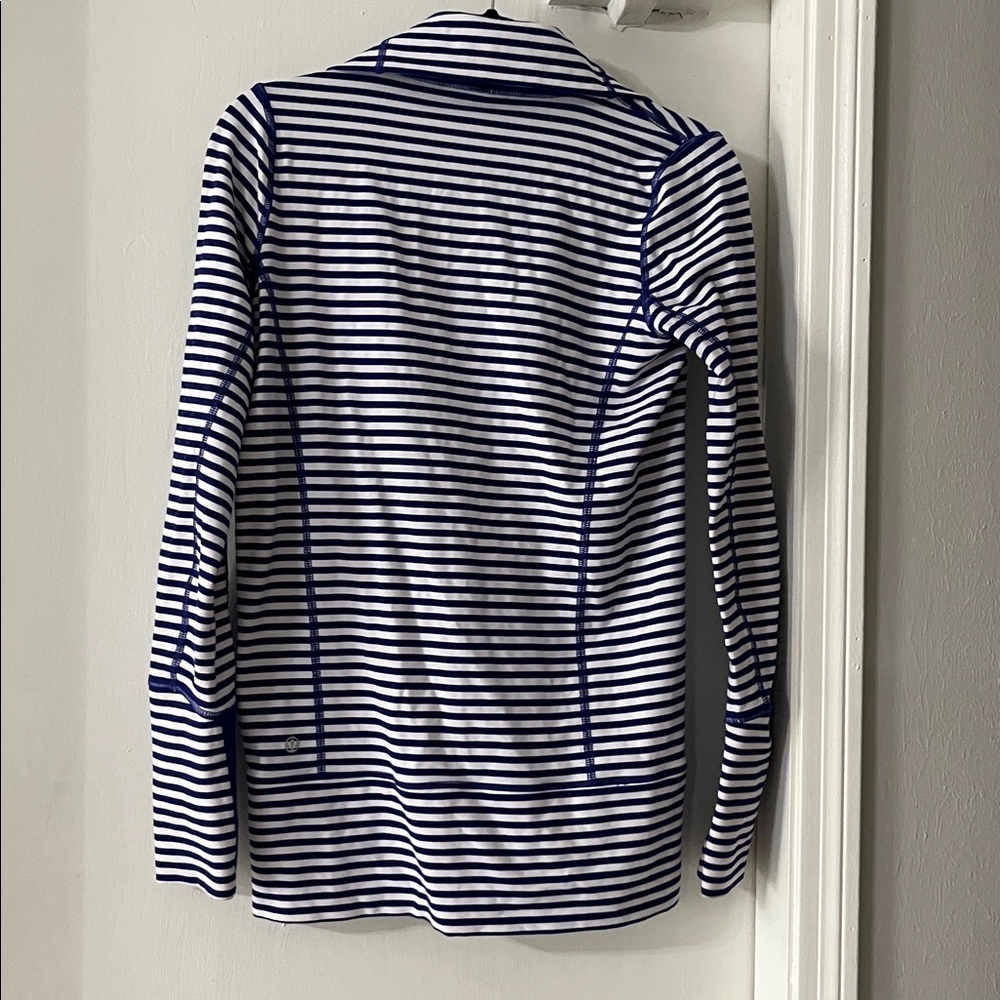 Lululemon Athletica Blue Striped Jacket - Picture 5 of 10